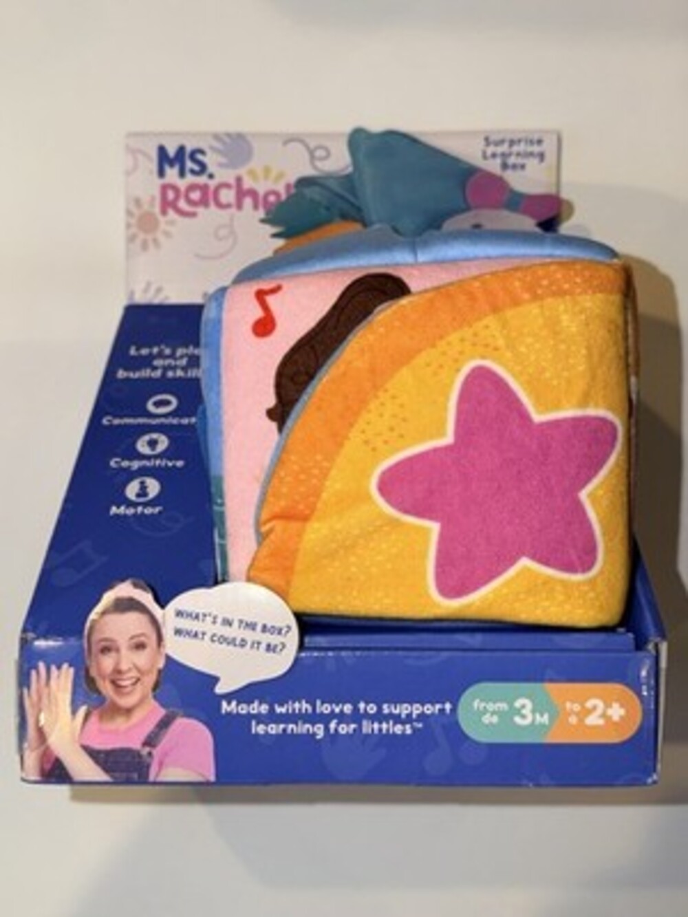 GUND Ms. Rachel Surprise Learning Box Developmental Sensory Toy 3M+